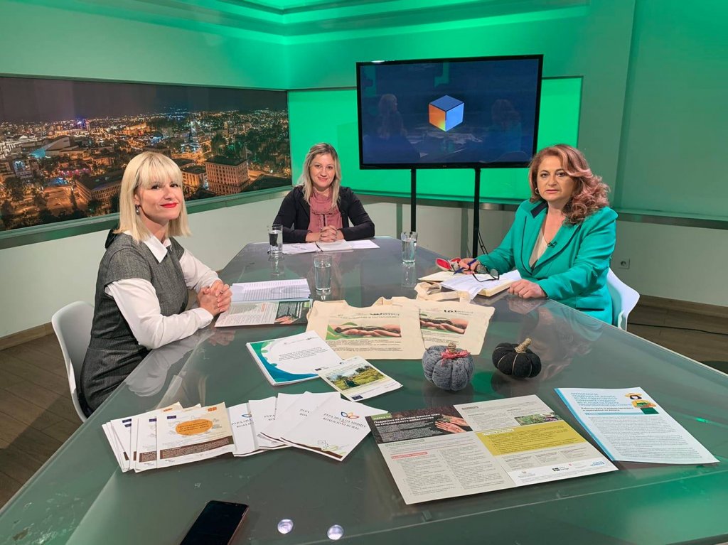 Гостување во ТВ емисијата Аграр на Лилјана Јоноски, извршна директорка на Рурална Коалиција