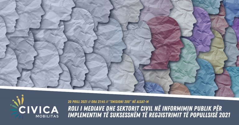 FORUMI TEMATIK: “ROLI I MEDIAVE DHE SEKTORIT CIVIL NË INFORMIMIN PUBLIK PËR IMPLEMENTIM TË SUKSESSHËM TË REGJISTRIMIT TË POPULLSISË 2021”