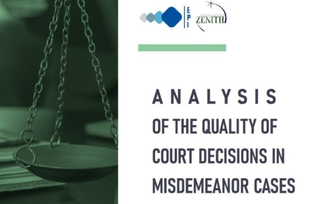 Analysis of the quality of court decisions in misdemeanor cases