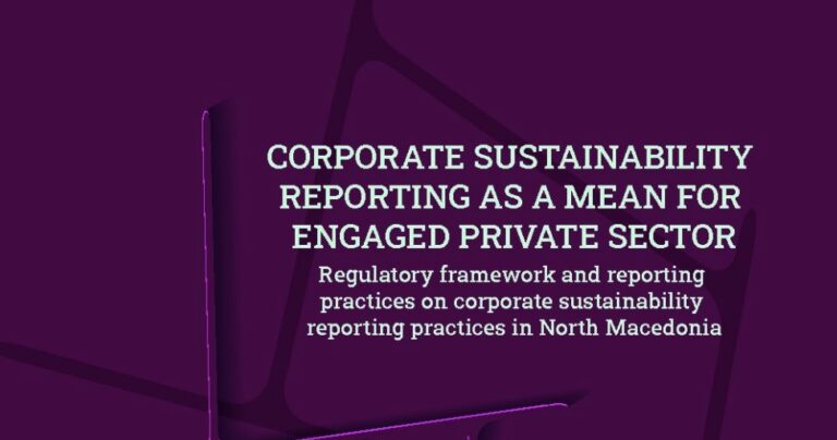 Corporate sustainability reporting as a mean for engaged private sector