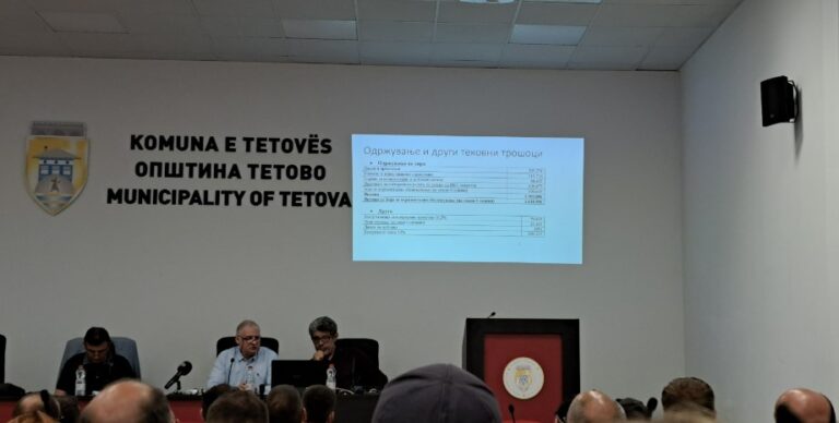 Во Општина Тетово претставена физибилити студија со цел воспоставување јавно приватно партнерство за менаџирање со паркинг услугите во градот